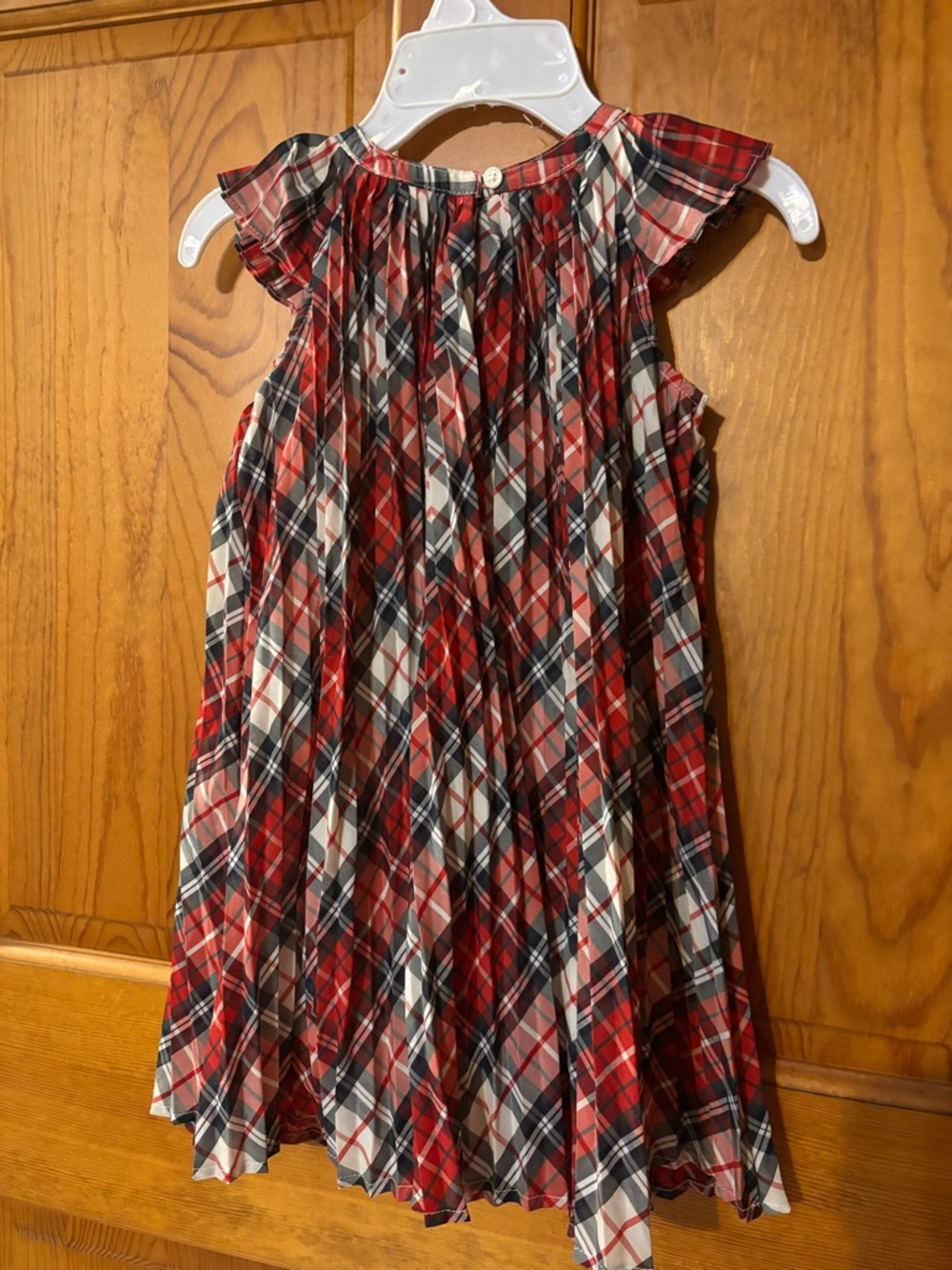 Baby GAP Holiday Plaid Pleated Toddler Dress - Picture 3 of 3
